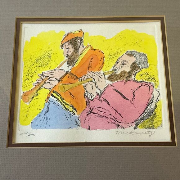 Ira Moskowitz signed #d 220/400 framed lithograph art jewish - Picture 2 of 7